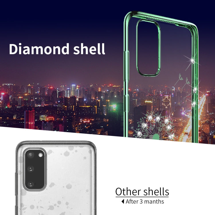 For Samsung Galaxy S20 Ultra-thin Electroplating Dandelion Pattern Protective Case