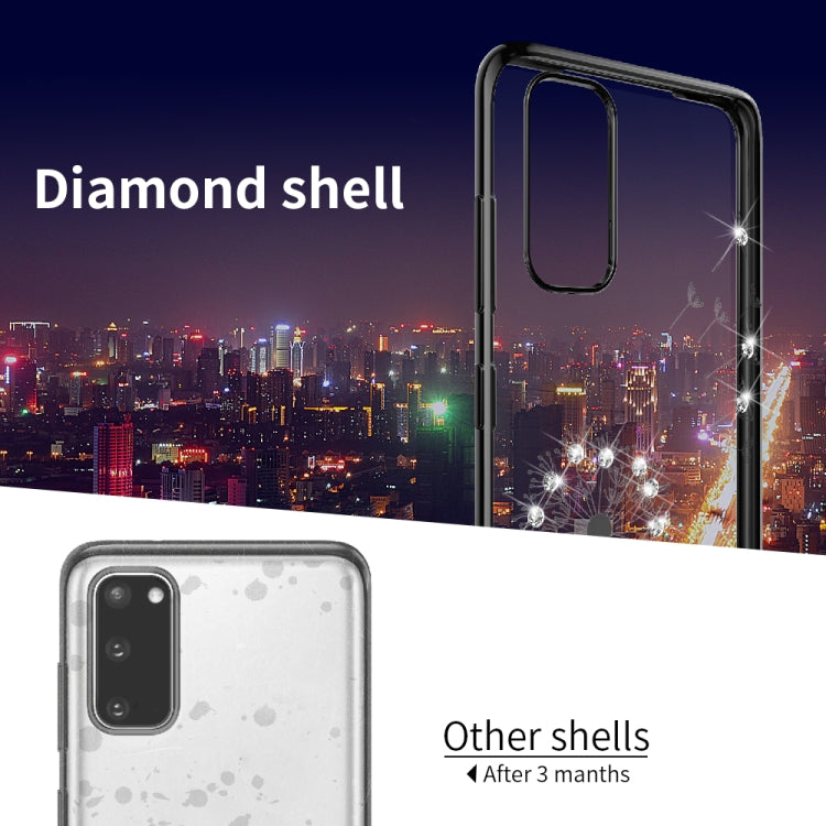 For Samsung Galaxy S20+ Ultra-thin Electroplating Dandelion Pattern Protective Case