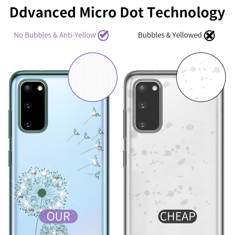 For Samsung Galaxy S20 Ultra Ultra-thin Electroplating Dandelion Pattern Protective Case