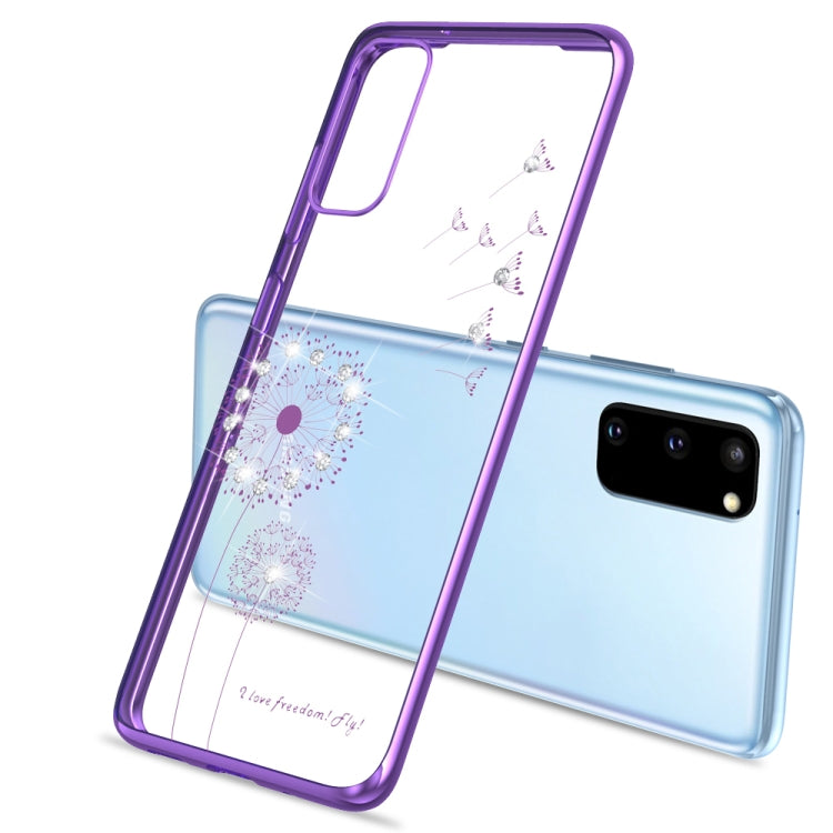 For Samsung Galaxy S20 Ultra Ultra-thin Electroplating Dandelion Pattern Protective Case
