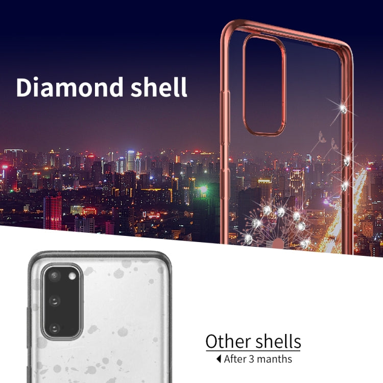 For Samsung Galaxy S20 FE Ultra-thin Electroplating Dandelion Pattern Protective Case