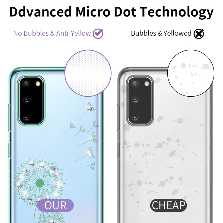 For Samsung Galaxy S20 FE Ultra-thin Electroplating Dandelion Pattern Protective Case