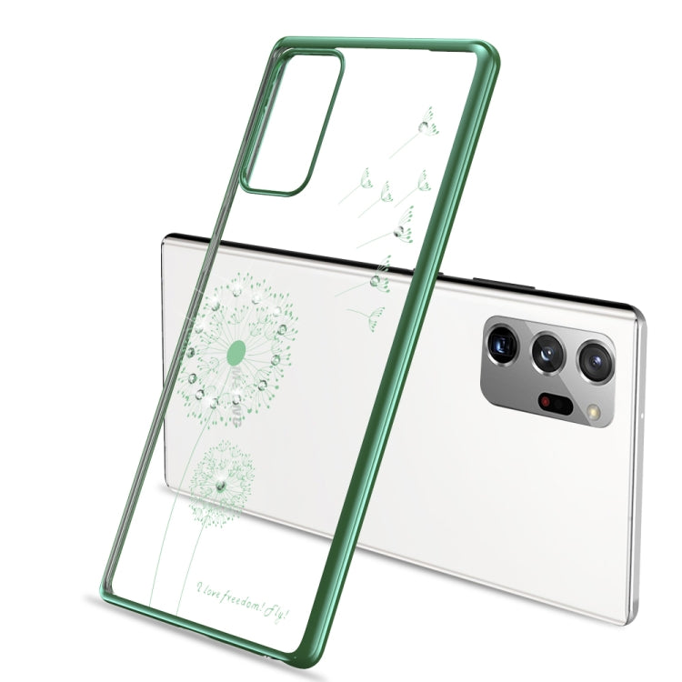 For Samsung Galaxy Note20 Ultra Ultra-thin Electroplating Dandelion Pattern Protective Case