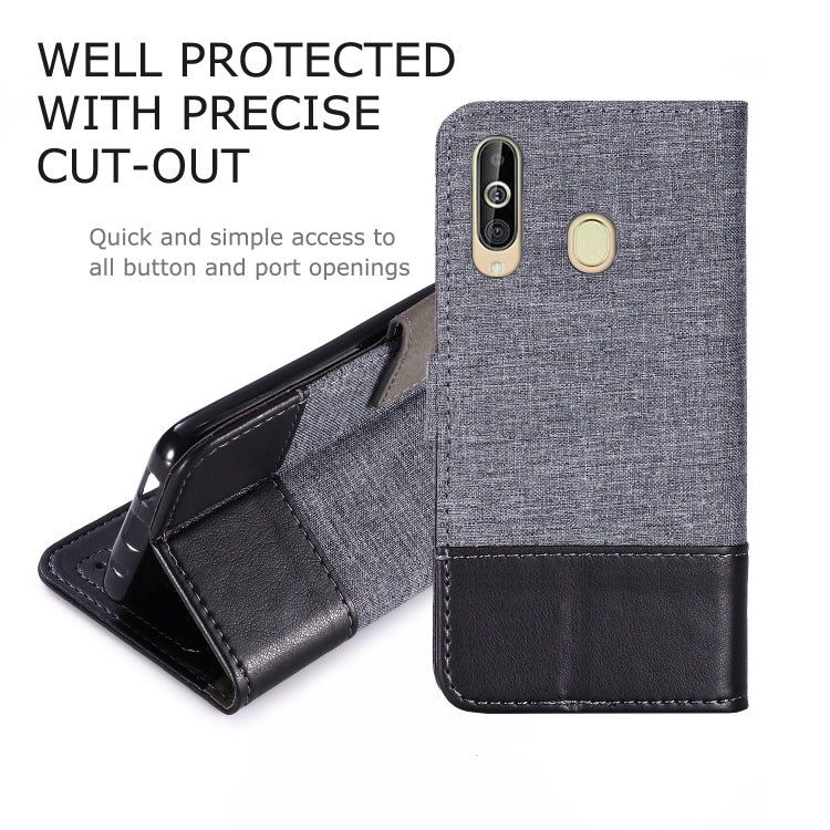 For Galaxy A60 MUXMA MX102 Horizontal Flip Canvas Leather Case with Stand & Card Slot & Wallet Function