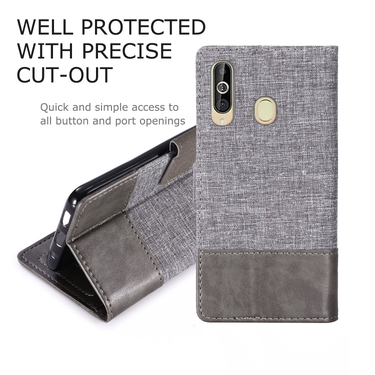 For Galaxy A60 MUXMA MX102 Horizontal Flip Canvas Leather Case with Stand & Card Slot & Wallet Function