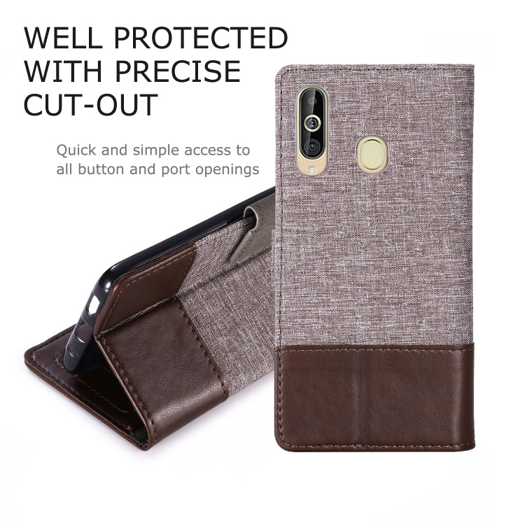 For Galaxy A60 MUXMA MX102 Horizontal Flip Canvas Leather Case with Stand & Card Slot & Wallet Function