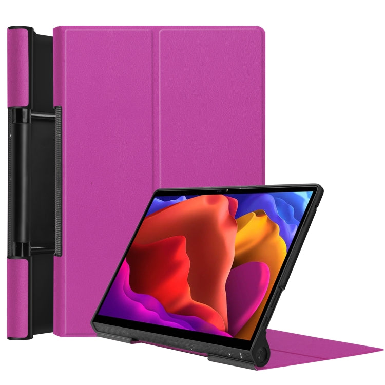 For Lenovo Yoga Pad Pro 13 inch YF K606F Custer Texture Horizontal Flip PU Leather Case with Holder