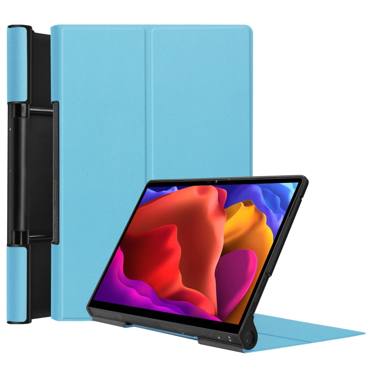 For Lenovo Yoga Pad Pro 13 inch YF K606F Custer Texture Horizontal Flip PU Leather Case with Holder