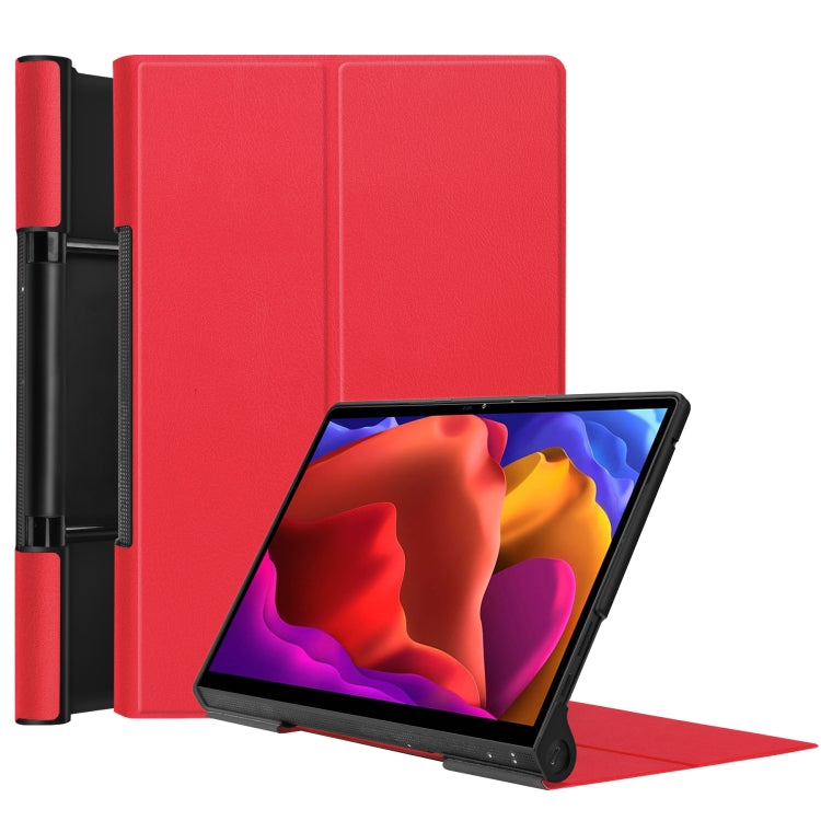 For Lenovo Yoga Pad Pro 13 inch YF K606F Custer Texture Horizontal Flip PU Leather Case with Holder
