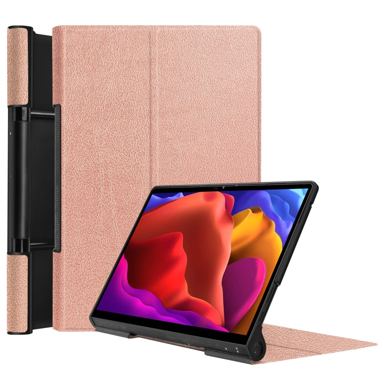 For Lenovo Yoga Pad Pro 13 inch YF K606F Custer Texture Horizontal Flip PU Leather Case with Holder