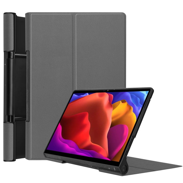 For Lenovo Yoga Pad Pro 13 inch YF K606F Custer Texture Horizontal Flip PU Leather Case with Holder