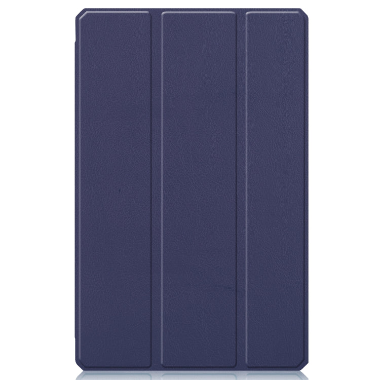 For Lenovo Pad Plus 11 2021 Custer Pattern Pure Color TPU Smart Tablet Holster with Sleep Function & 3-Fold Holder