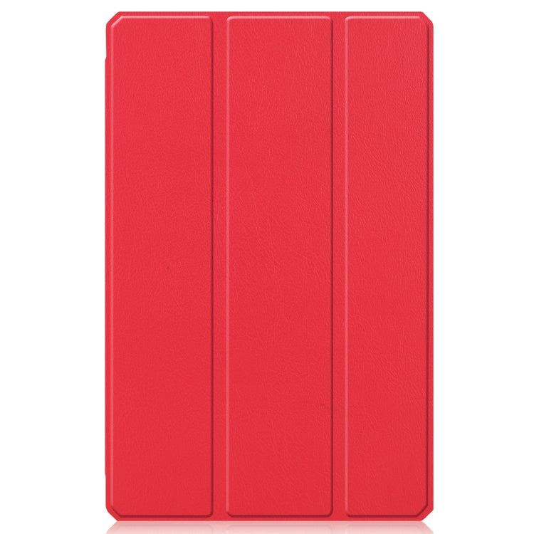 For Lenovo Pad Plus 11 2021 Custer Pattern Pure Color TPU Smart Tablet Holster with Sleep Function & 3-Fold Holder