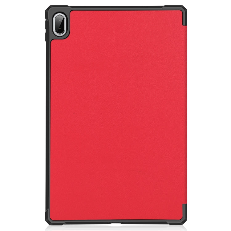 For Lenovo Pad Plus 11 2021 Custer Pattern Pure Color TPU Smart Tablet Holster with Sleep Function & 3-Fold Holder