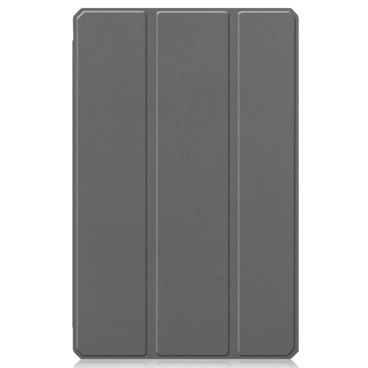 For Lenovo Pad Plus 11 2021 Custer Pattern Pure Color TPU Smart Tablet Holster with Sleep Function & 3-Fold Holder