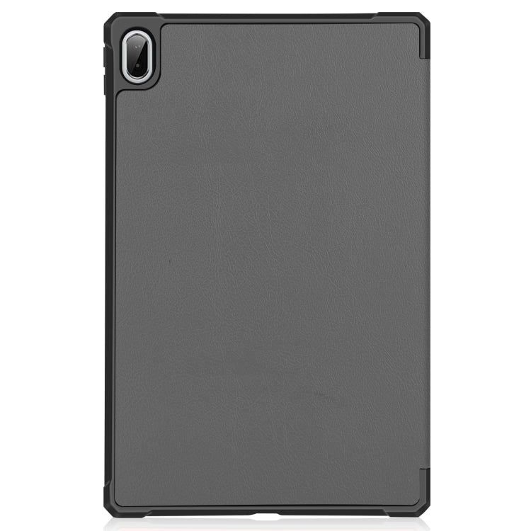 For Lenovo Pad Plus 11 2021 Custer Pattern Pure Color TPU Smart Tablet Holster with Sleep Function & 3-Fold Holder