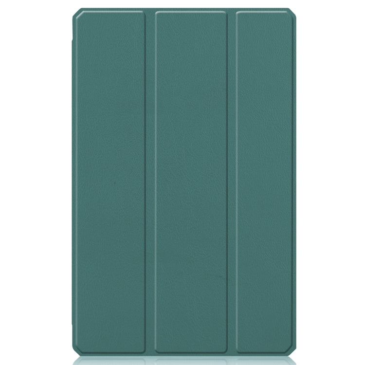 For Lenovo Pad Plus 11 2021 Custer Pattern Pure Color TPU Smart Tablet Holster with Sleep Function & 3-Fold Holder