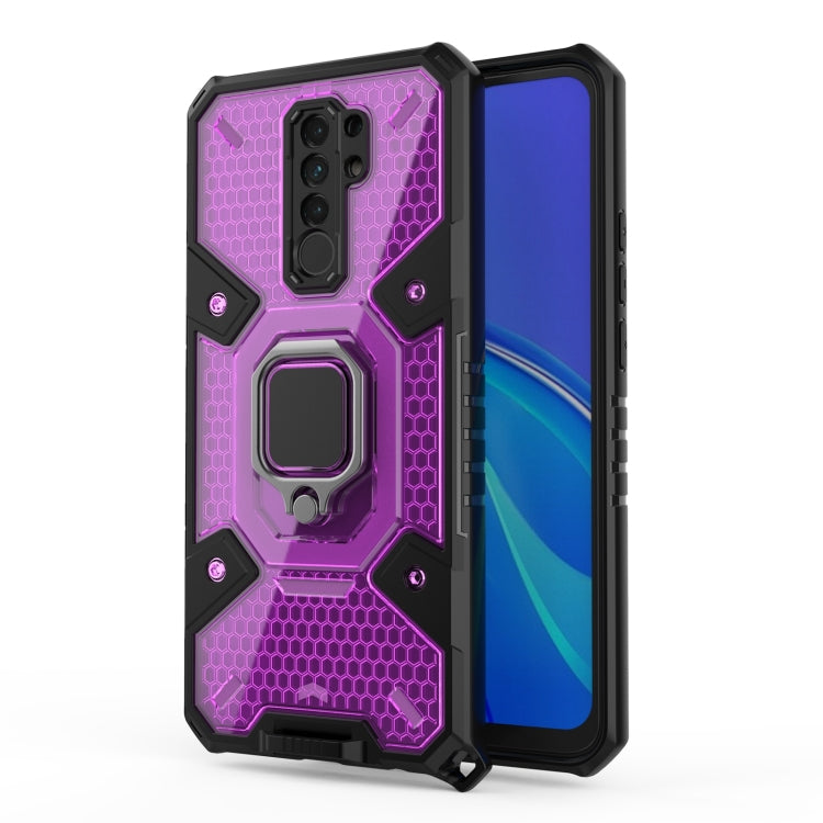 For Xiaomi Redmi 9 Space PC+TPU Ring Holder Protective Case