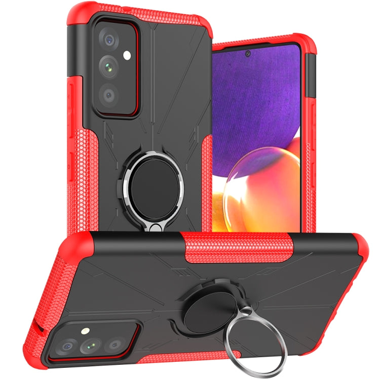For Samsung Galaxy A82 5G Machine Armor Bear Shockproof PC + TPU Protective Case with Ring Holder
