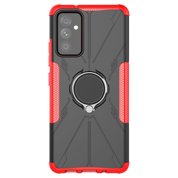 For Samsung Galaxy A82 5G Machine Armor Bear Shockproof PC + TPU Protective Case with Ring Holder