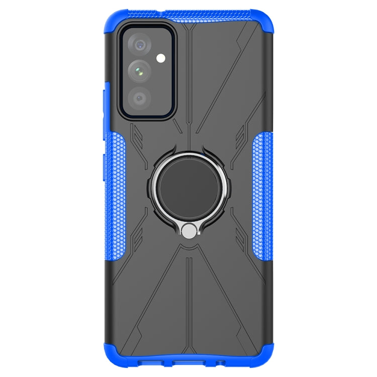 For Samsung Galaxy A82 5G Machine Armor Bear Shockproof PC + TPU Protective Case with Ring Holder