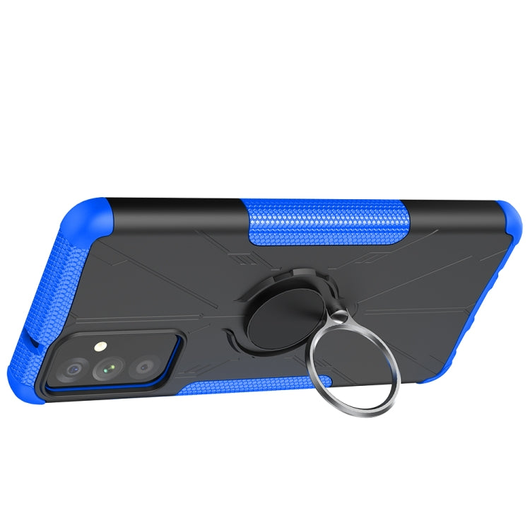For Samsung Galaxy A82 5G Machine Armor Bear Shockproof PC + TPU Protective Case with Ring Holder
