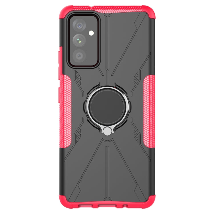 For Samsung Galaxy A82 5G Machine Armor Bear Shockproof PC + TPU Protective Case with Ring Holder