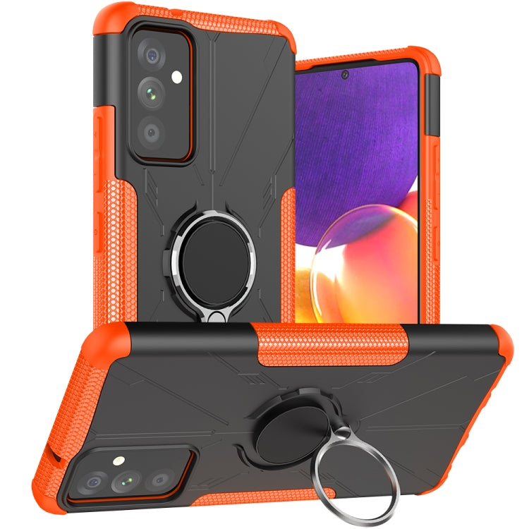 For Samsung Galaxy A82 5G Machine Armor Bear Shockproof PC + TPU Protective Case with Ring Holder