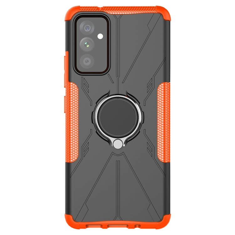 For Samsung Galaxy A82 5G Machine Armor Bear Shockproof PC + TPU Protective Case with Ring Holder