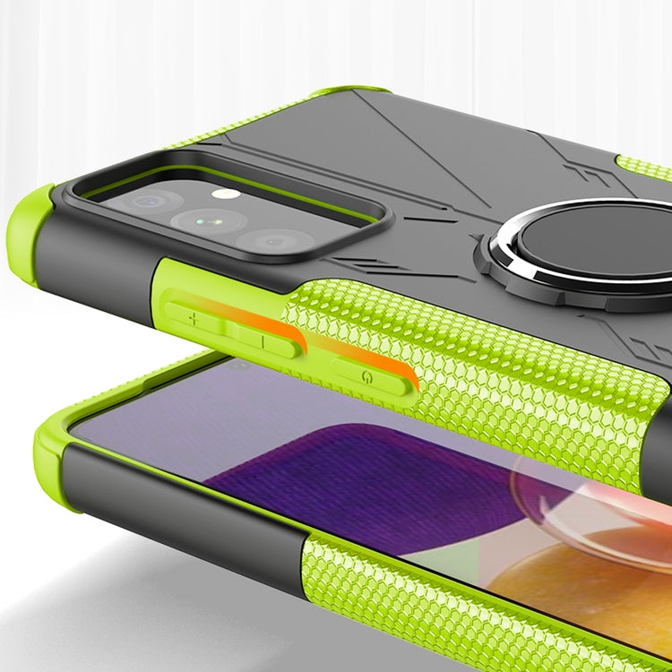 For Samsung Galaxy A82 5G Machine Armor Bear Shockproof PC + TPU Protective Case with Ring Holder