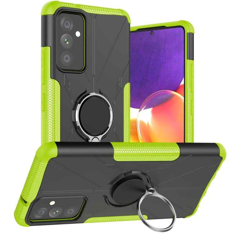 For Samsung Galaxy A82 5G Machine Armor Bear Shockproof PC + TPU Protective Case with Ring Holder