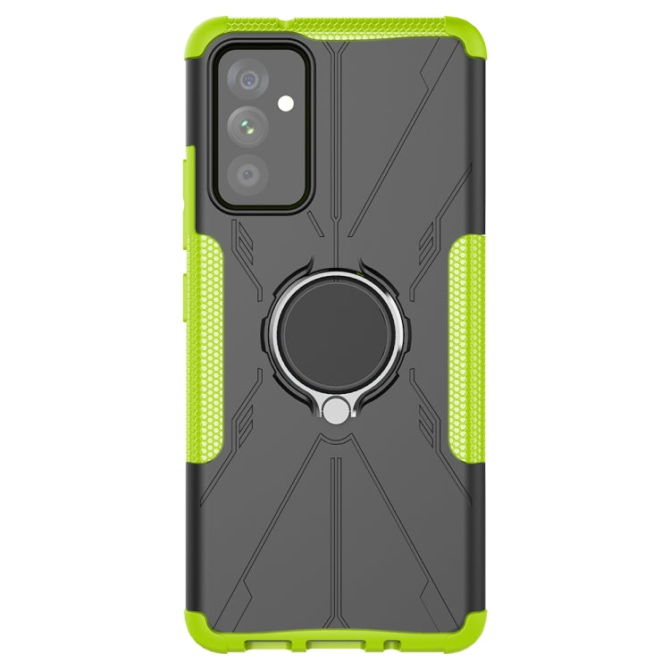 For Samsung Galaxy A82 5G Machine Armor Bear Shockproof PC + TPU Protective Case with Ring Holder