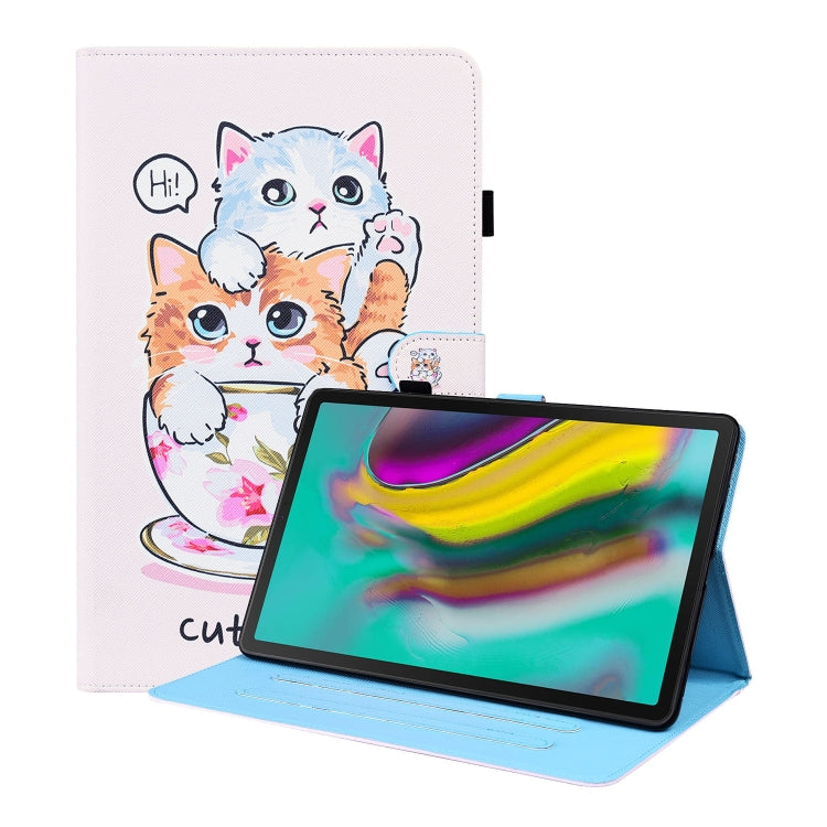 For Samsung Galaxy Tab S5e 10.5 SM-T720 / SM-T725 Animal Pattern Horizontal Flip Leather Case with Holder & Card Slots & Photo Frame