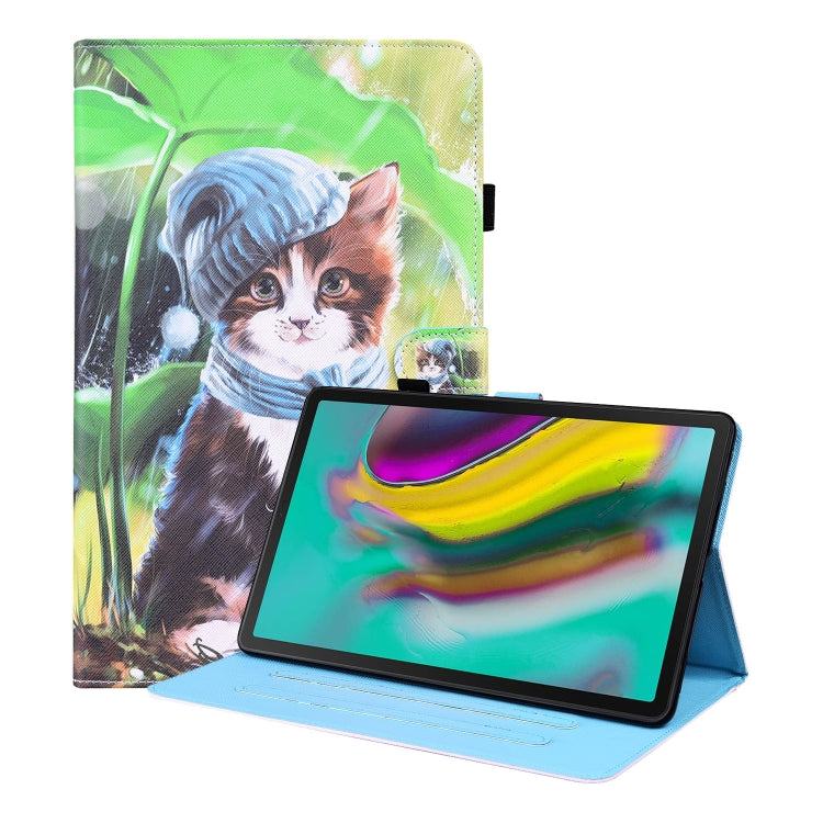 For Samsung Galaxy Tab S5e 10.5 SM-T720 / SM-T725 Animal Pattern Horizontal Flip Leather Case with Holder & Card Slots & Photo Frame