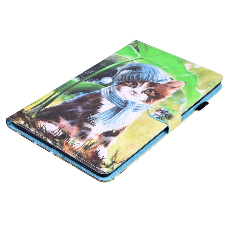For Samsung Galaxy Tab S5e 10.5 SM-T720 / SM-T725 Animal Pattern Horizontal Flip Leather Case with Holder & Card Slots & Photo Frame