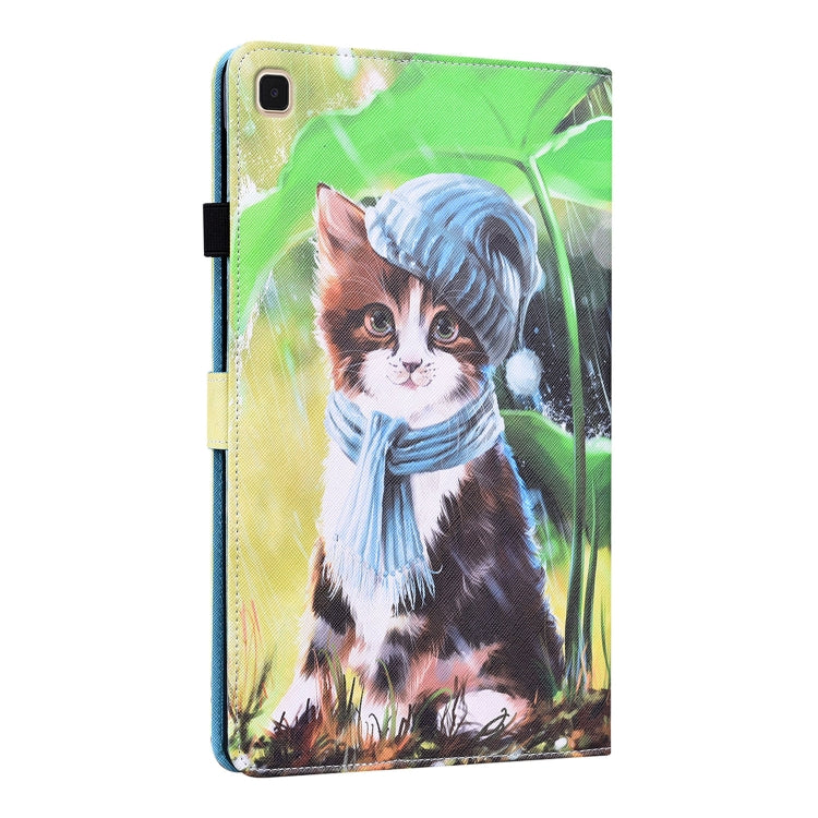 For Samsung Galaxy Tab S5e 10.5 SM-T720 / SM-T725 Animal Pattern Horizontal Flip Leather Case with Holder & Card Slots & Photo Frame