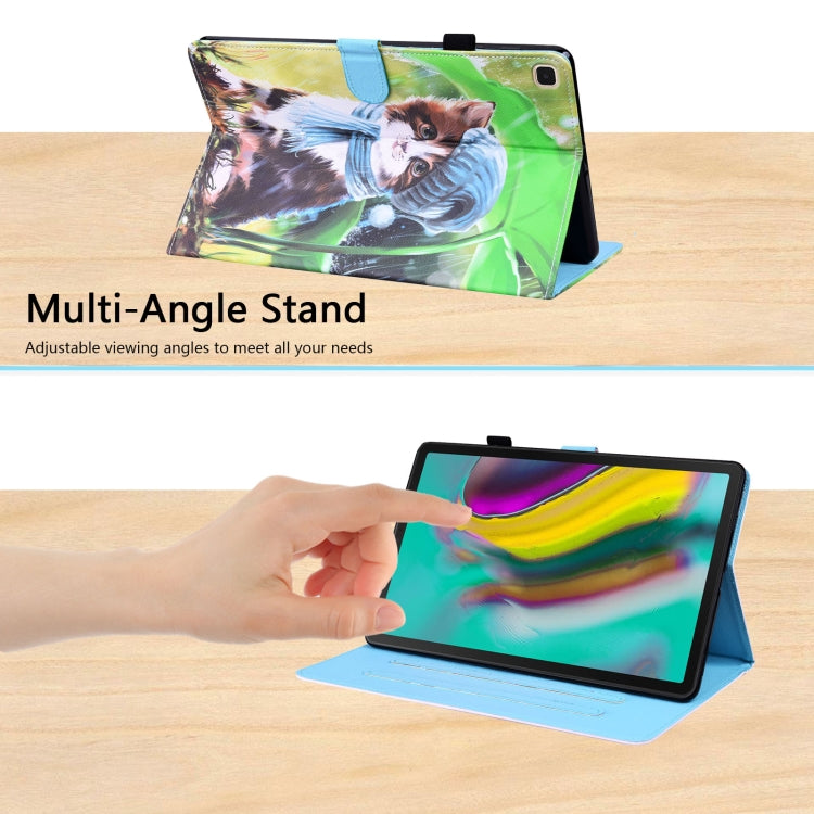 For Samsung Galaxy Tab S5e 10.5 SM-T720 / SM-T725 Animal Pattern Horizontal Flip Leather Case with Holder & Card Slots & Photo Frame