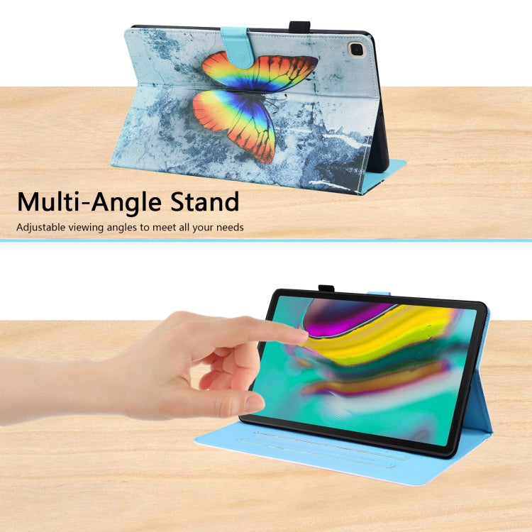 For Samsung Galaxy Tab S5e 10.5 SM-T720 / SM-T725 Animal Pattern Horizontal Flip Leather Case with Holder & Card Slots & Photo Frame