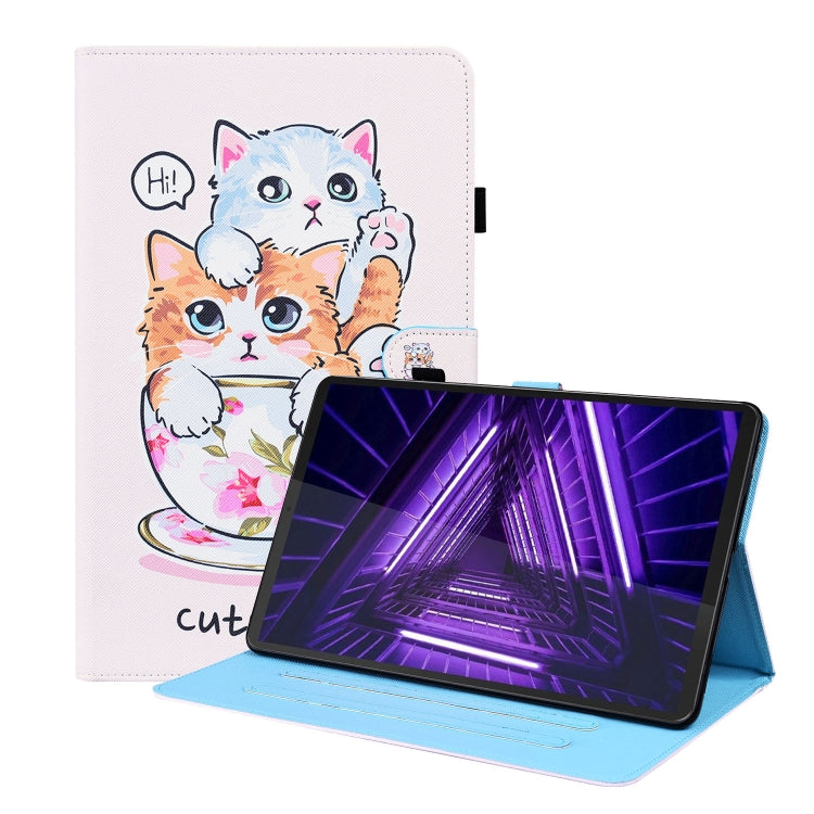 For Lenovo Tab M10 HD Gen 2 TB-X306F Animal Pattern Horizontal Flip Leather Case with Holder & Card Slots & Photo Frame