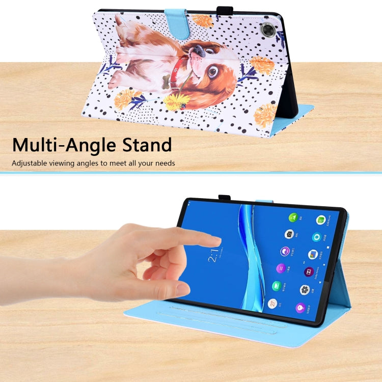 For Lenovo M10 Plus TB-X606F Animal Pattern Horizontal Flip Leather Case with Holder & Card Slots & Photo Frame