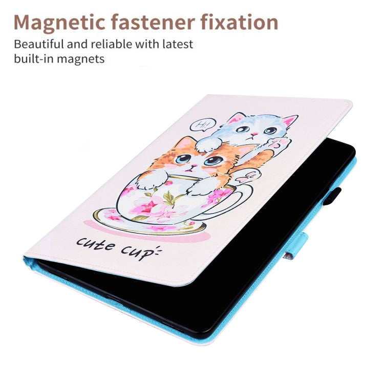 For Lenovo M10 Plus TB-X606F Animal Pattern Horizontal Flip Leather Case with Holder & Card Slots & Photo Frame
