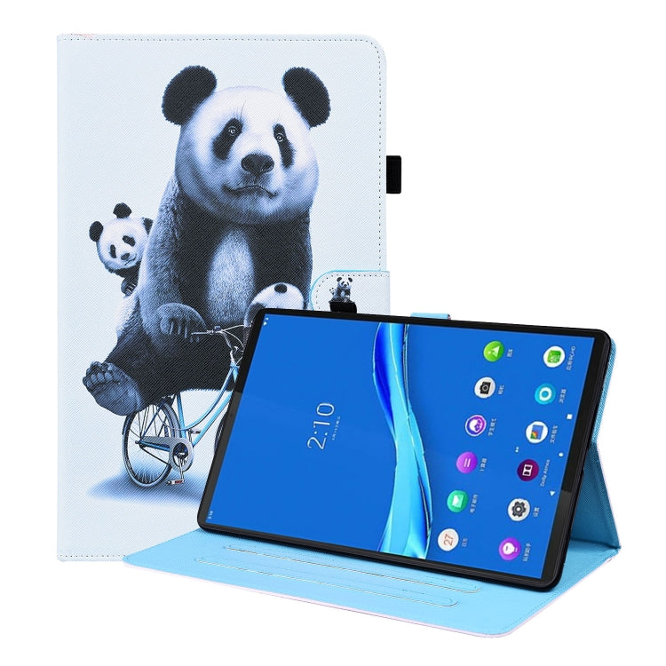 For Lenovo M10 Plus TB-X606F Animal Pattern Horizontal Flip Leather Case with Holder & Card Slots & Photo Frame