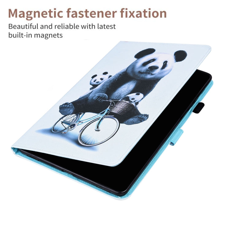 For Lenovo M10 Plus TB-X606F Animal Pattern Horizontal Flip Leather Case with Holder & Card Slots & Photo Frame