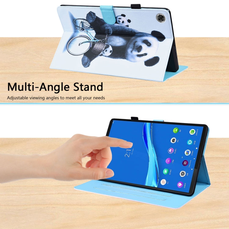 For Lenovo M10 Plus TB-X606F Animal Pattern Horizontal Flip Leather Case with Holder & Card Slots & Photo Frame