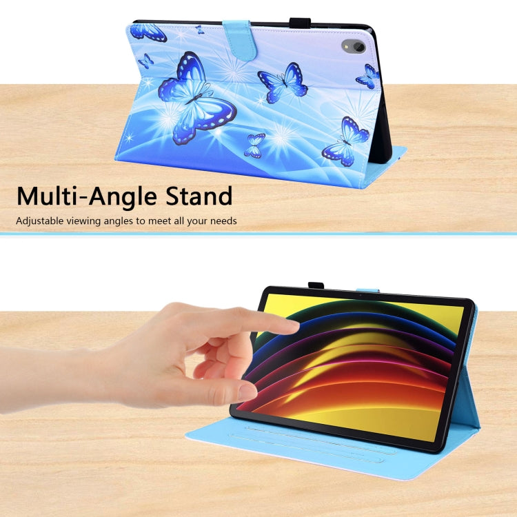 For Lenovo Tab P11 TB-J606F Animal Pattern Horizontal Flip Leather Case with Holder & Card Slots & Photo Frame