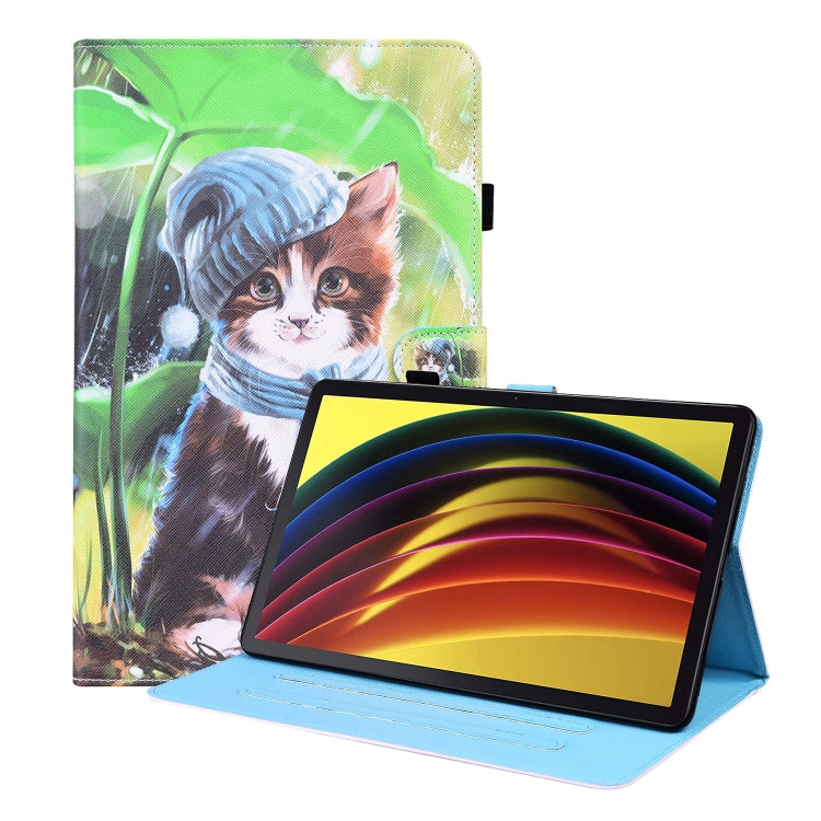 For Lenovo Tab P11 TB-J606F Animal Pattern Horizontal Flip Leather Case with Holder & Card Slots & Photo Frame