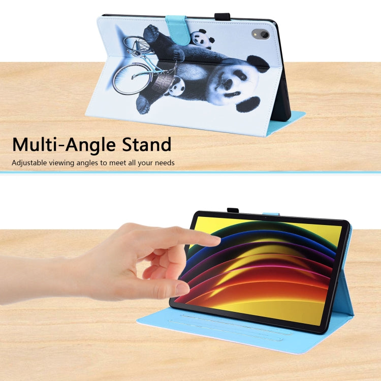 For Lenovo Tab P11 TB-J606F Animal Pattern Horizontal Flip Leather Case with Holder & Card Slots & Photo Frame