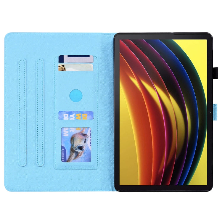 For Lenovo Tab P11 TB-J606F Animal Pattern Horizontal Flip Leather Case with Holder & Card Slots & Photo Frame