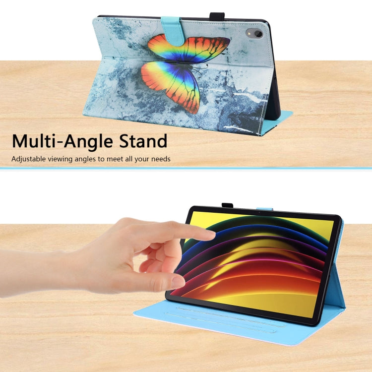 For Lenovo Tab P11 TB-J606F Animal Pattern Horizontal Flip Leather Case with Holder & Card Slots & Photo Frame