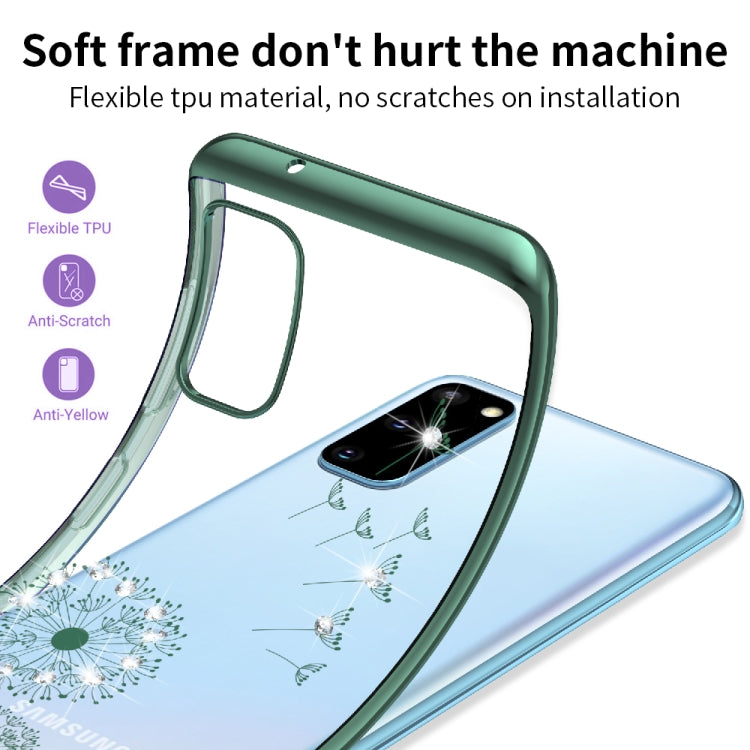 For Samsung Galaxy A71 Ultra-thin Electroplating Dandelion Pattern Protective Case